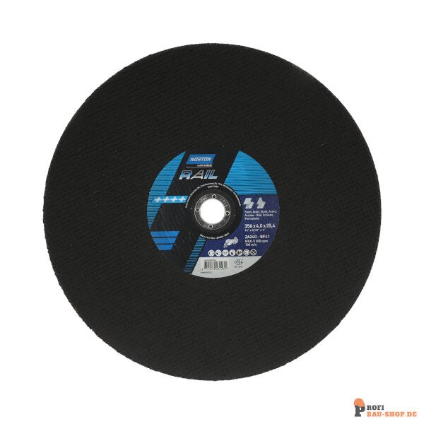 nortonschleifmittel/NORTON_schleifmittel_66252830924 Norton NORLINE for Rail Saw Cut-Off on METAL 356x4x25.4 GRIT 24_133361